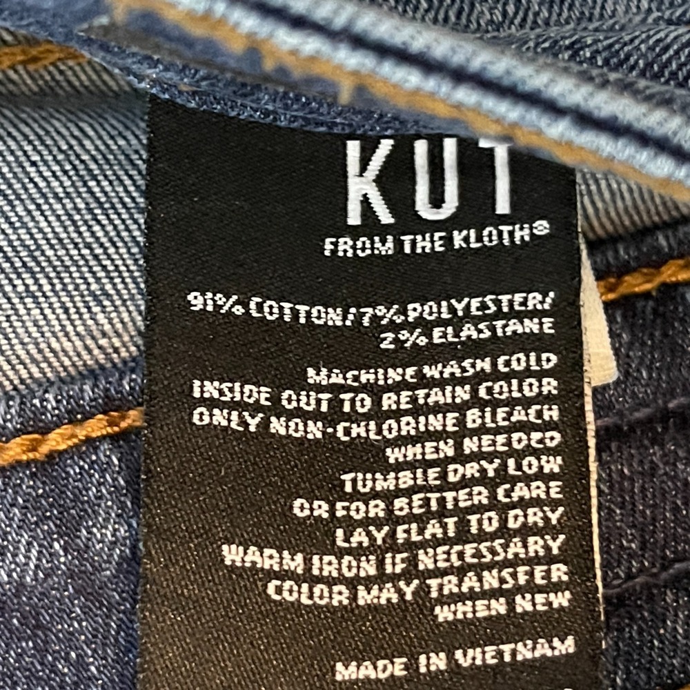 Kut from the Kloth Women Diana Fab Ab Skinny Jean 8 Mid Rise Stretch Dark Wash - Picture 10 of 11